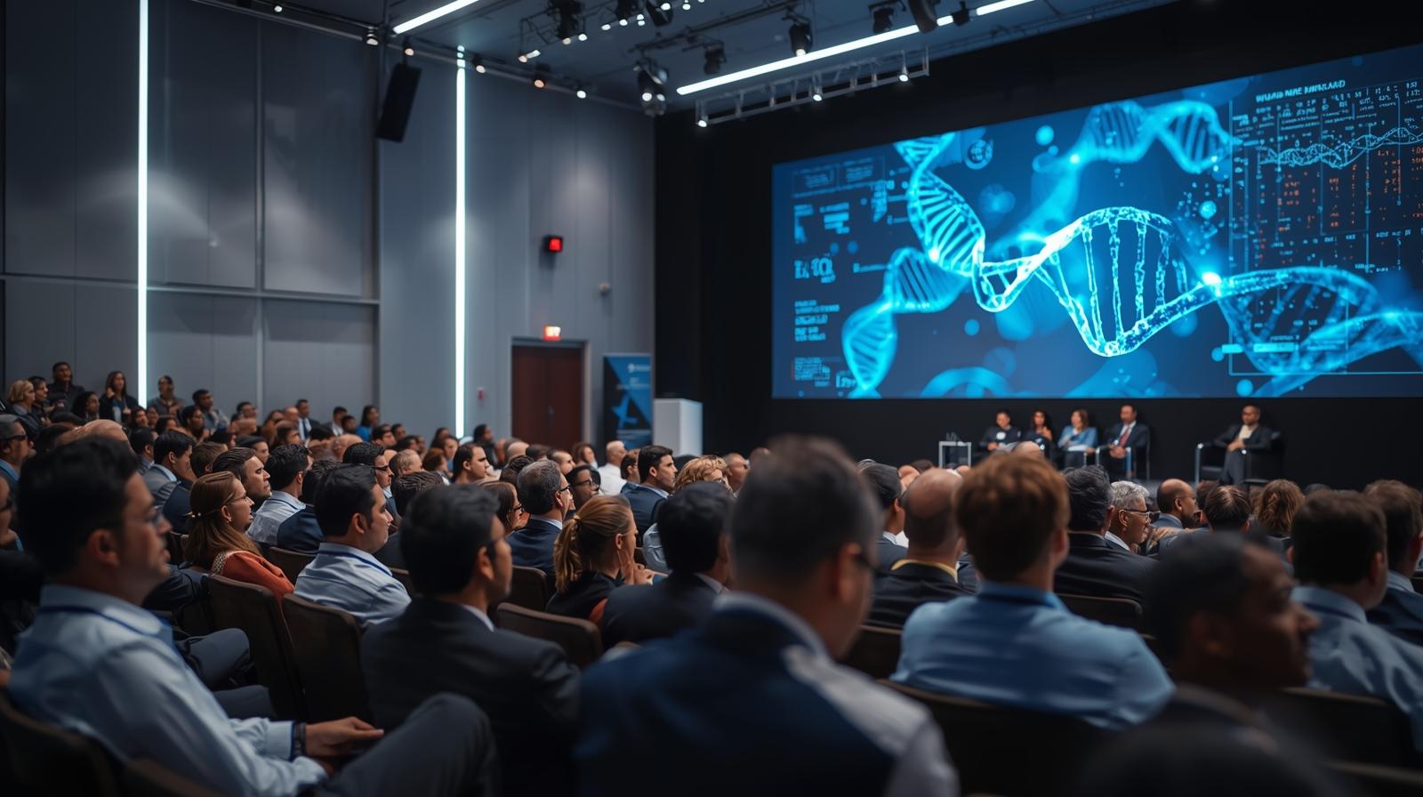 Genomics conference illustration